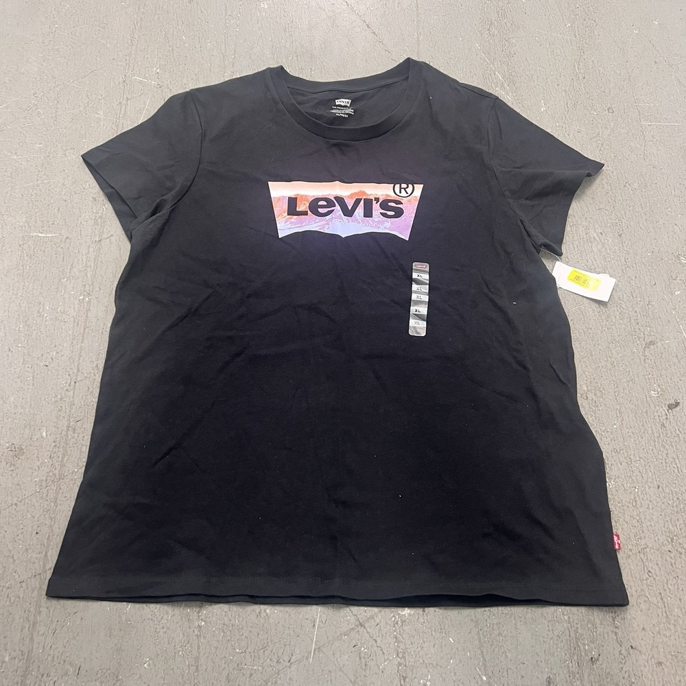 Levi's Men's Graphic Logoโ Tee Black Size XL Casual Cotton T-Shirt Streetwear